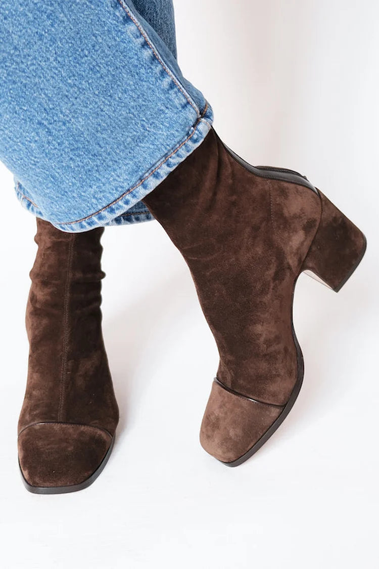 Chloe | Square toe heeled boots