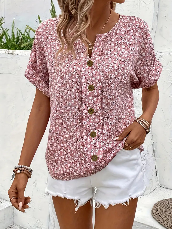 Saorla – Elegant Floral Print Blouse