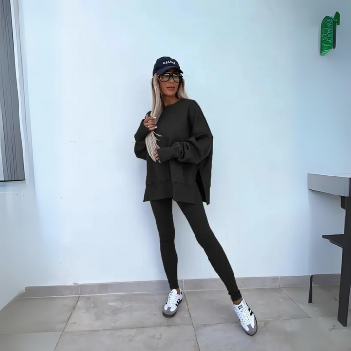 YACHI™  - Casual Long Sleeve Sweatshirt and Pants Set