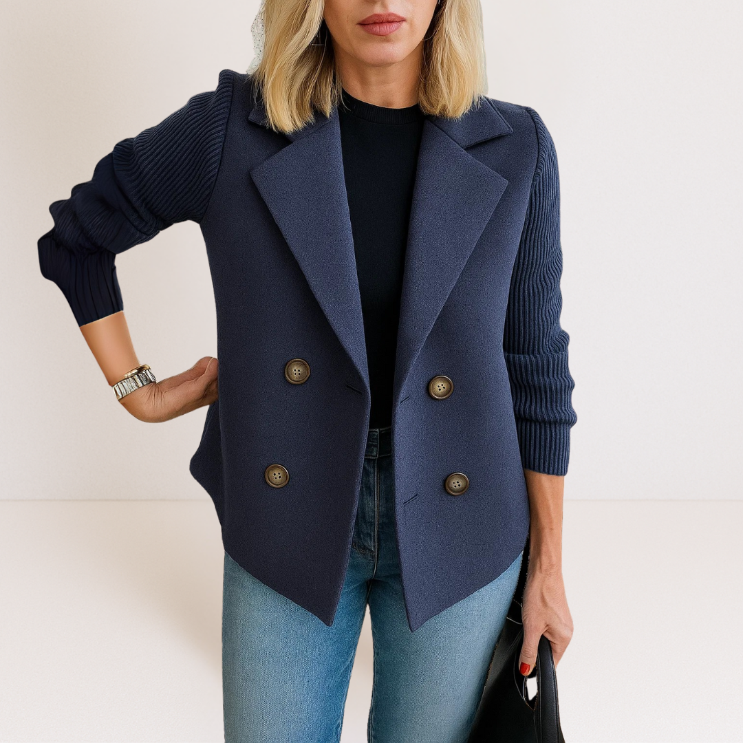 Étaín – Elegant Jacket with Knitted Sleeves