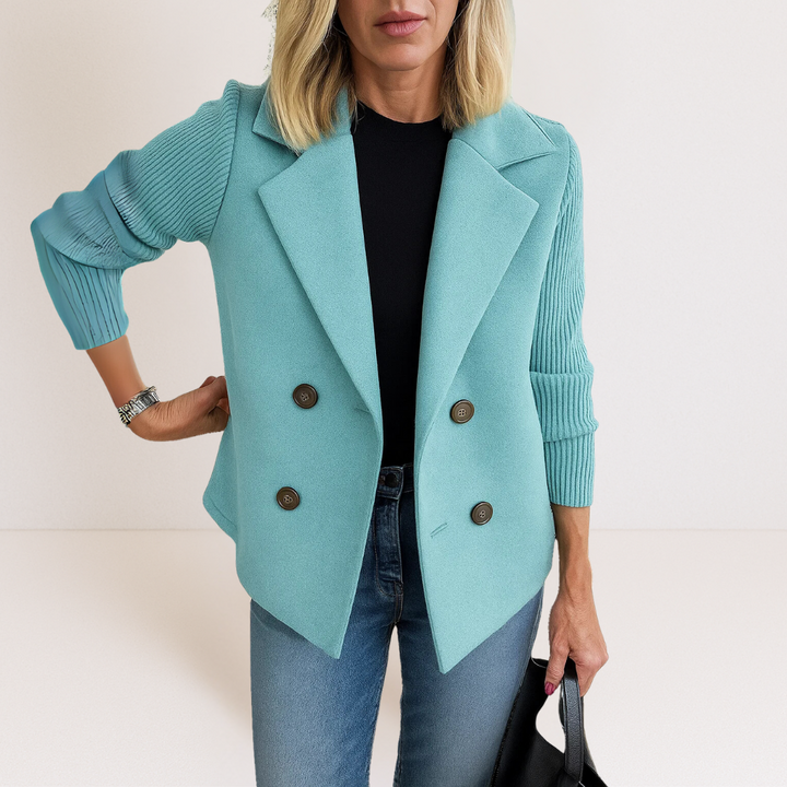 Étaín – Elegant Jacket with Knitted Sleeves