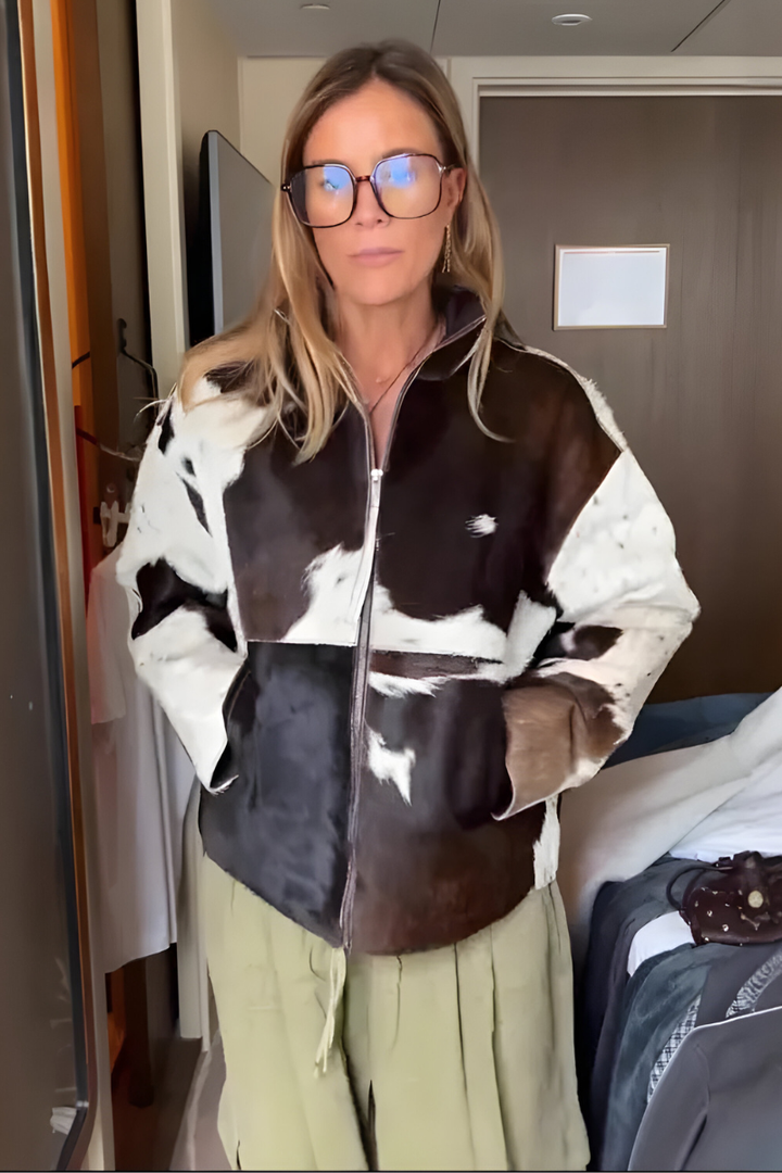 Neasa – Patterned Zip Jacket