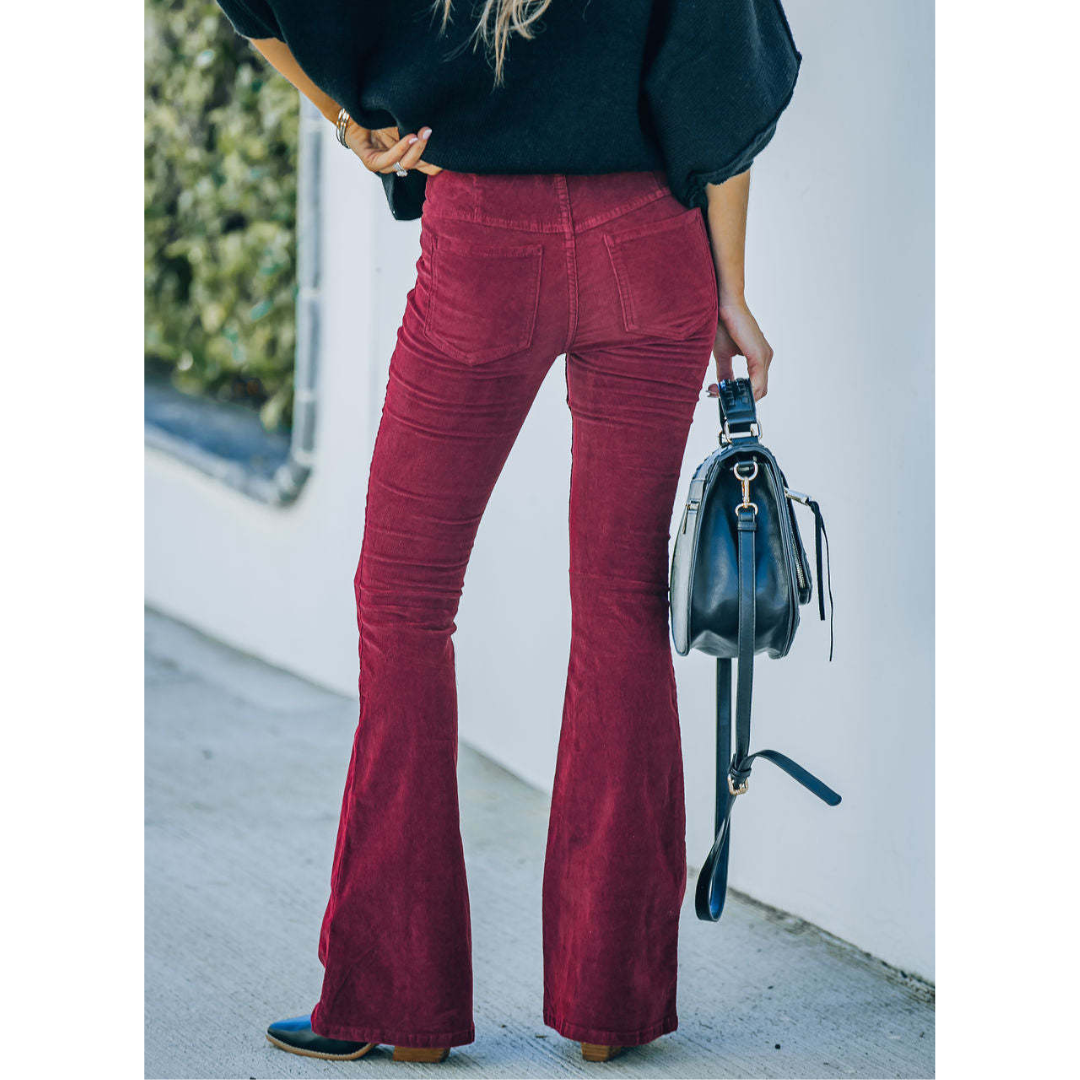 Alannah – Classic Corduroy Flare Trousers