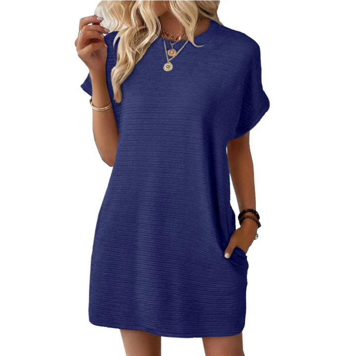 Deirdre – Casual Minimalist Round Neck Summer Dress