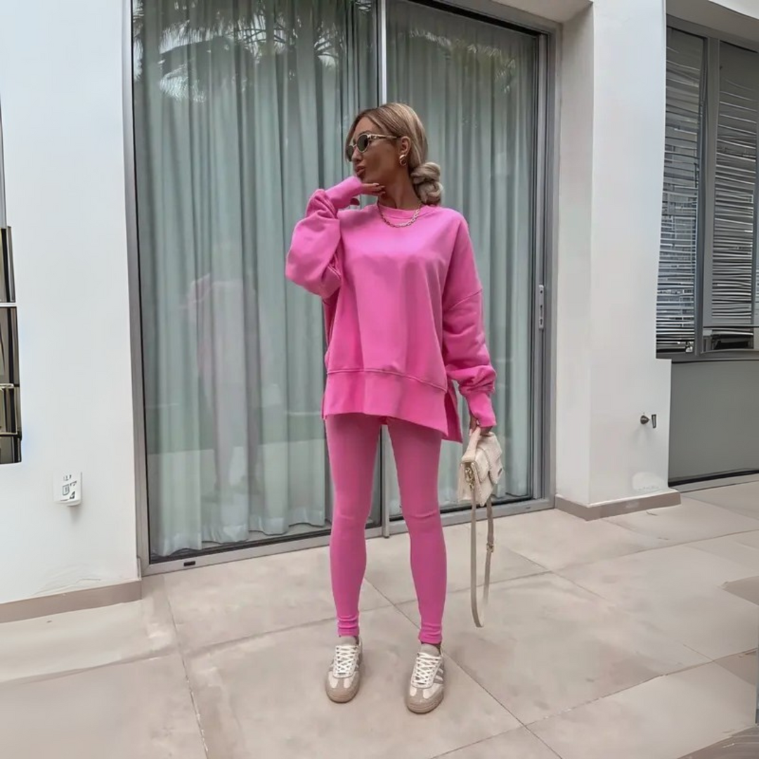 YACHI™  - Casual Long Sleeve Sweatshirt and Pants Set