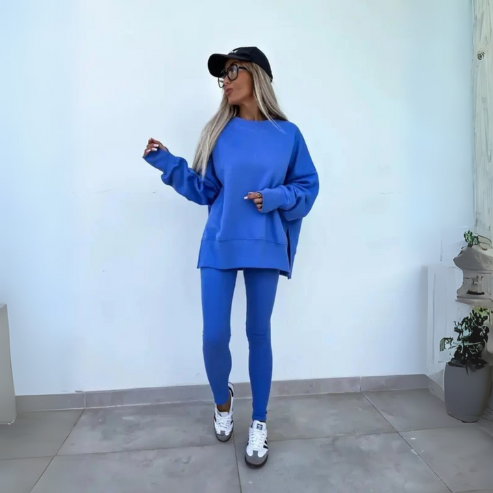 YACHI™  - Casual Long Sleeve Sweatshirt and Pants Set