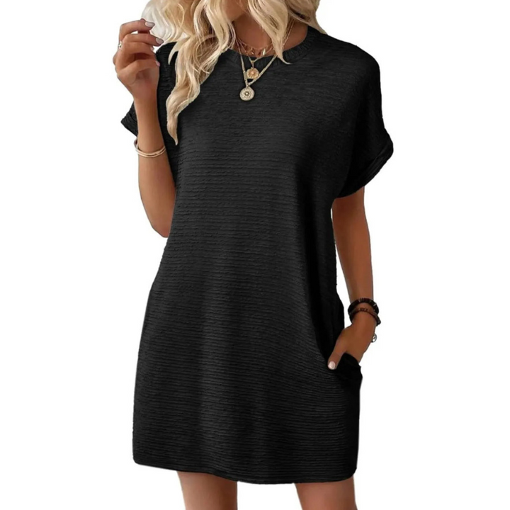 Deirdre – Casual Minimalist Round Neck Summer Dress