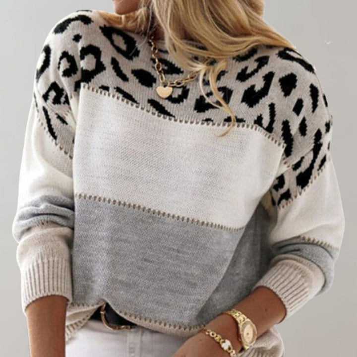 Niamh – Leopard Print Casual Sweater
