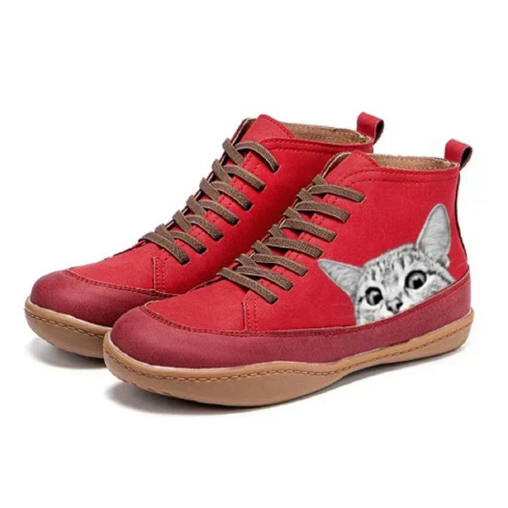 Máirín – Leather Ankle Boots for Cat Lovers