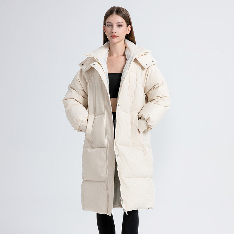 Nora | Classic Hooded Long Puffer Coat