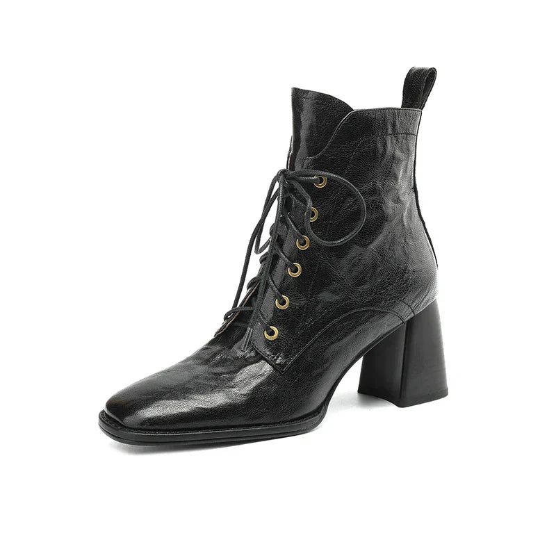 Virelia™| Leather Ankle Boots