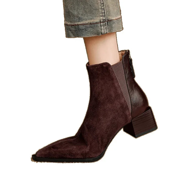 Rillene™| Pointy Ankle Boots