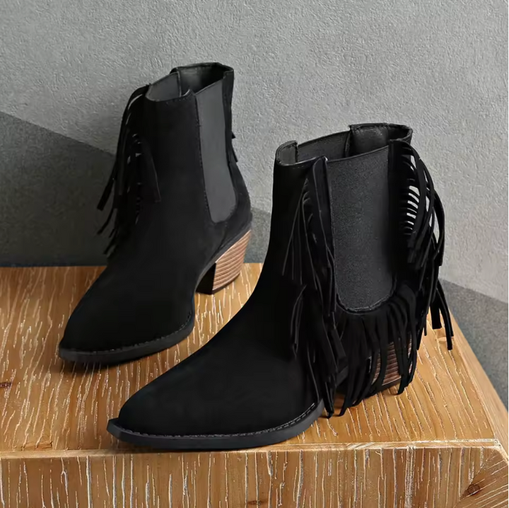 Grace® | Luxury Fringe Ankle Boots