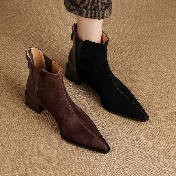 Rillene™| Pointy Ankle Boots