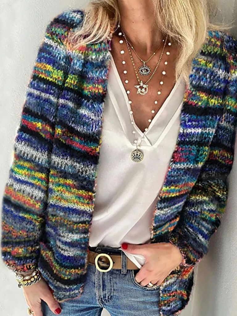 ISA VIBRANT LAYERS CARDIGAN