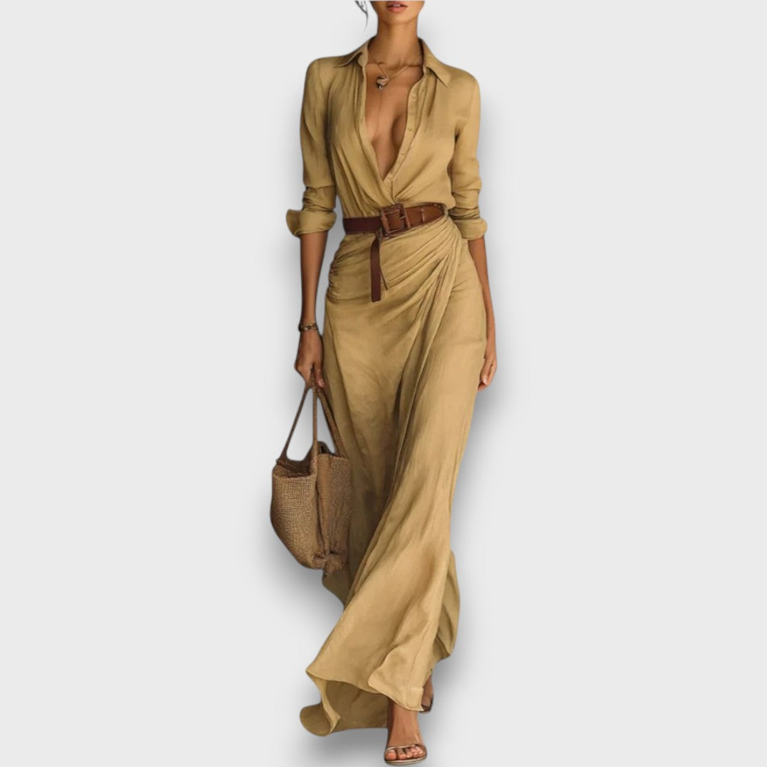 Maeve – Wrap Dress with Waist Belt