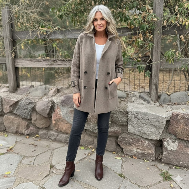 Ella | Mid-Length Double-Breasted Coat